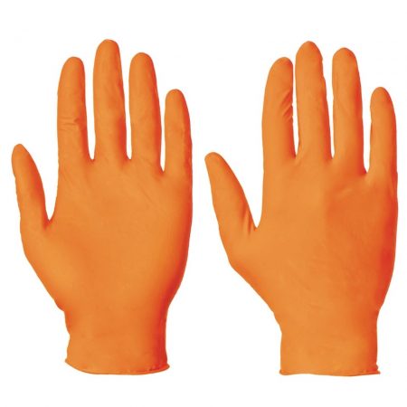 Supertouch Powderfree Nitrile Gloves Orange