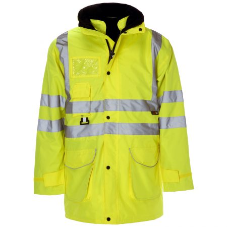 Supertouch Hi Vis Yellow 7 in 1 Parka