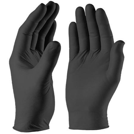 Black Nitrile Disposable Gloves - Medical Grade - Powder Free
