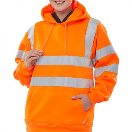 hi vis orange hoodie
