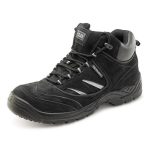 click gravity trainer boot in black suede effect