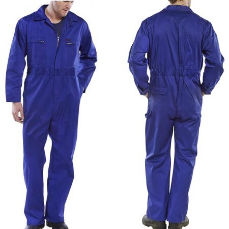 click workwear heavy duty boiler suit in royal blue