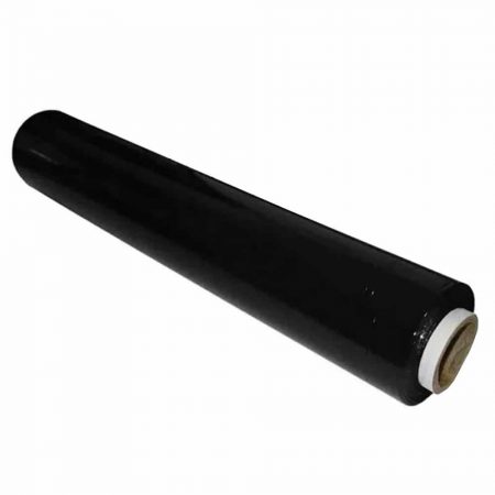 Heavy Duty Shrink Pallet Wrap Cling Film Black 400mm 250m 23mu Stretch Packaging