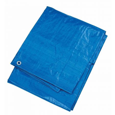 Gladiator blue tarpaulin folded