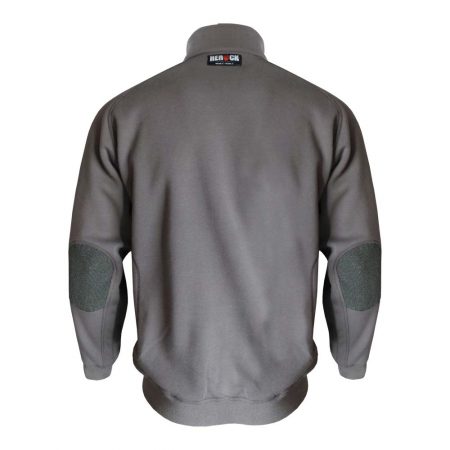 herock othello zip sweater in grey reverse