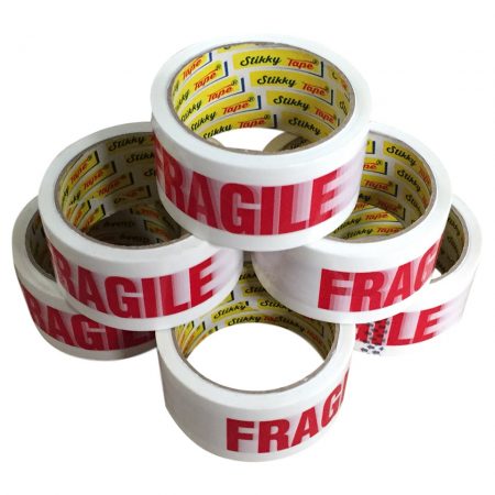 6 rolls of fragile tape