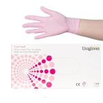 unigloves pink pearl nitrile gloves