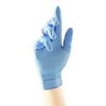 unigloves unicare flex nitrile gloves in blue